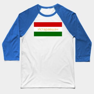 Istavshan City in Tajikistan Flag Colors Baseball T-Shirt